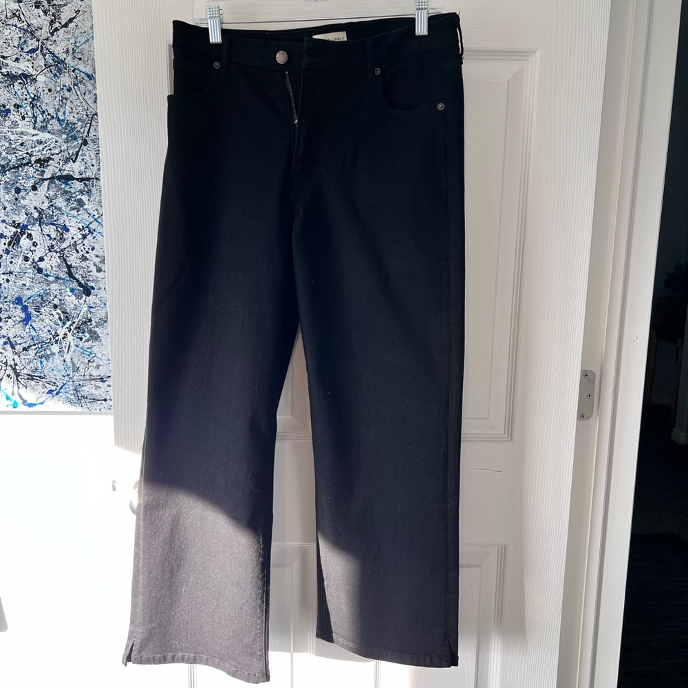 Black Wide-Leg Jeans- Oliver Logan